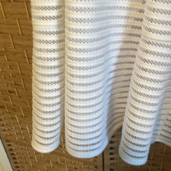 White Mini Dot Cut-Out Dress with Liner - Picture 5 of 5